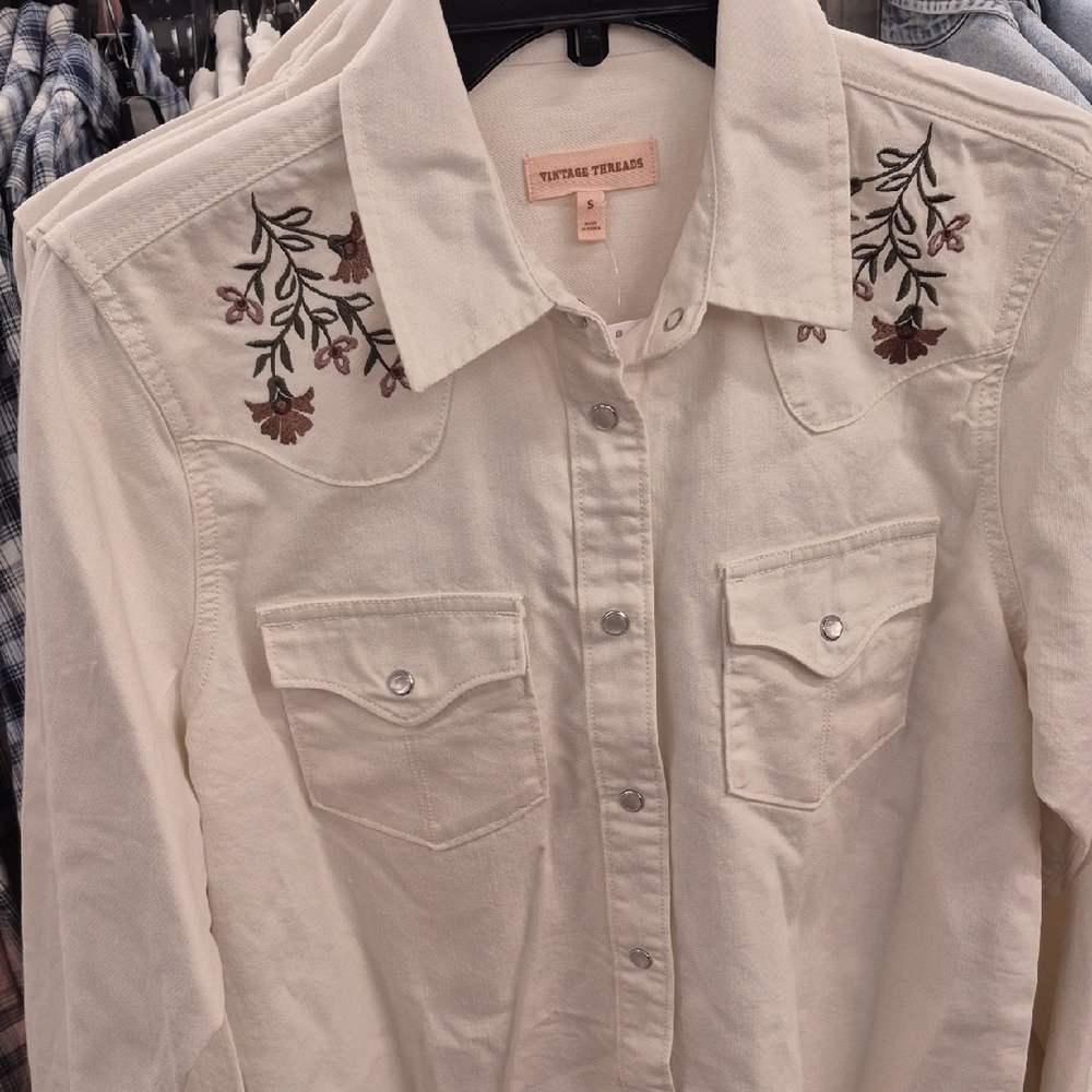 Embroidered Western Shirt